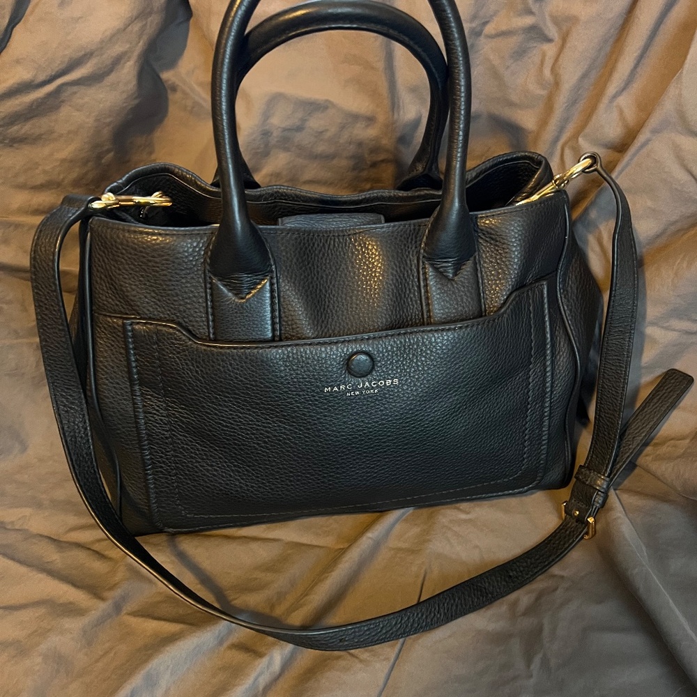 Marc Jacobs Empire City Leather Tote - Black Leather
